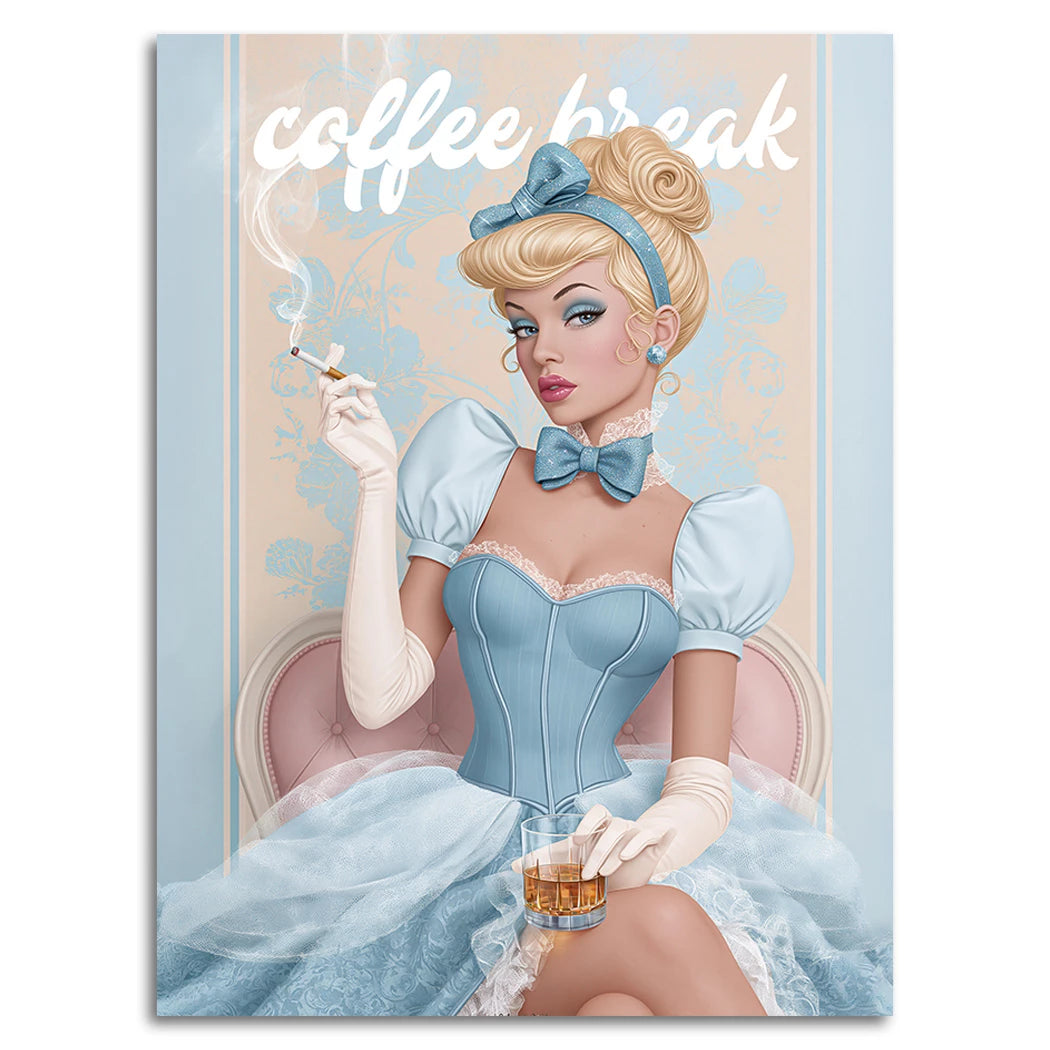 Cinderella Coffee Alu Dibond Wandbild