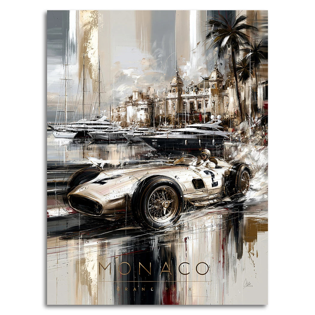 Monaco Pole Position Alu Dibond Wandbild