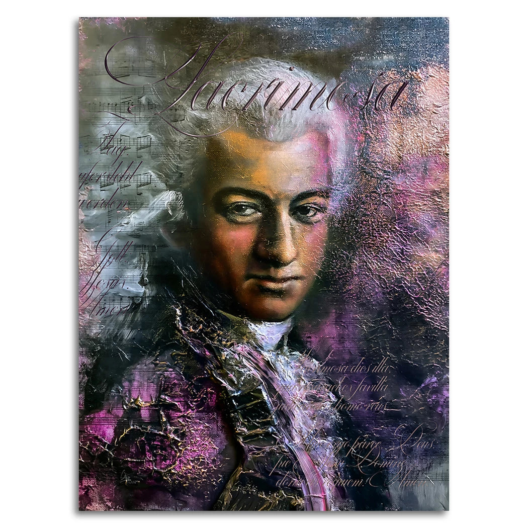 Mozart Opus Alu Dibond Wandbild
