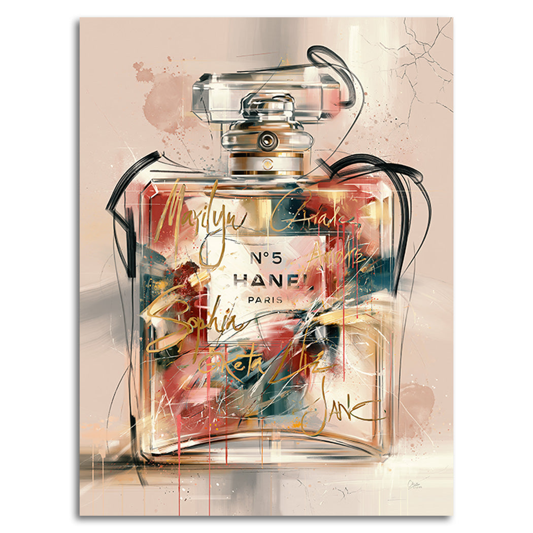 Parfum No. 5 Alu Dibond Wandbild