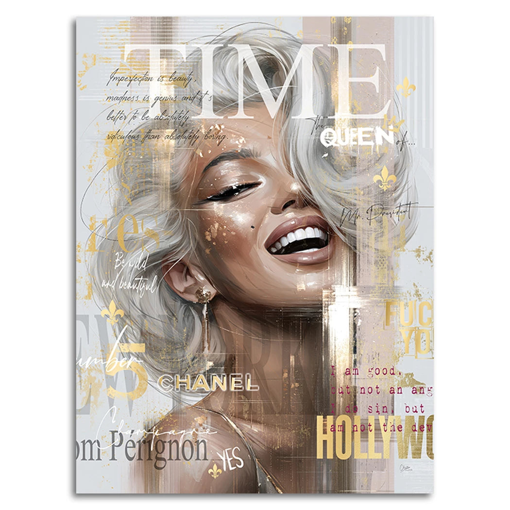 Marilyn Monroe La Belle Alu Dibond Wandbild