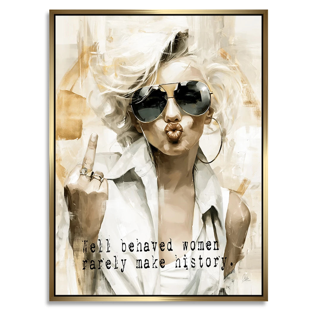 Marilyn Monroe Rebell Alu Dibond Wandbild