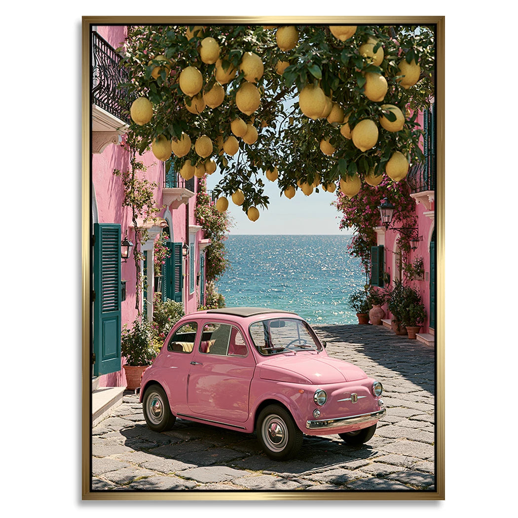 Rosa Cinquecento Alu Dibond Wandbild
