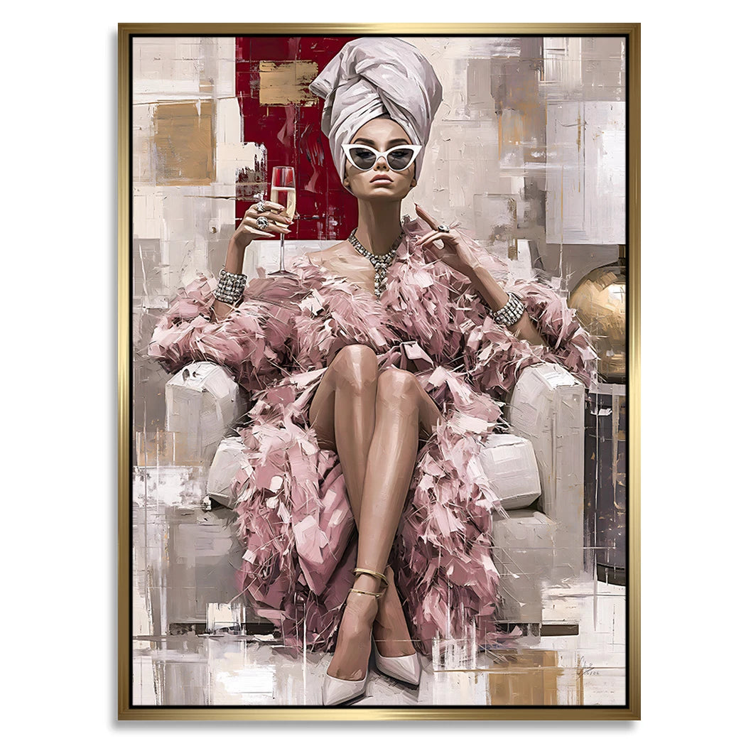 Champagner Moment Alu Dibond Wandbild