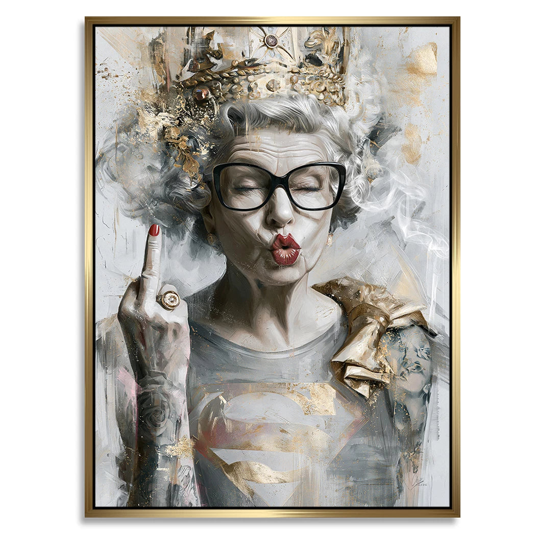 Queen Superman Alu Dibond Wandbild