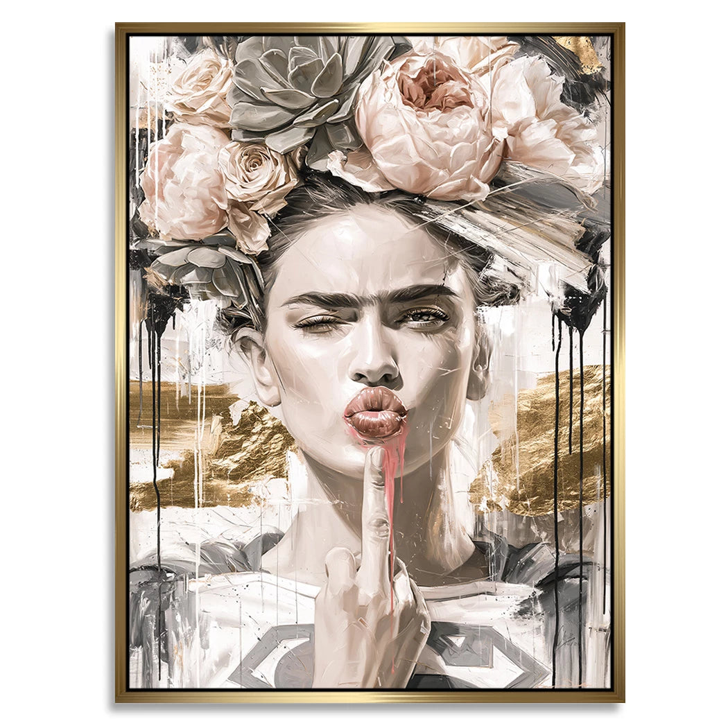 Frida Superman Alu Dibond Wandbild