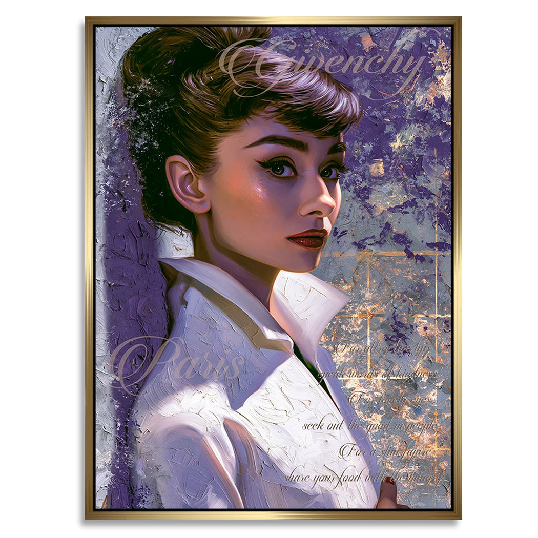 Audrey Couture Alu Dibond Wandbild