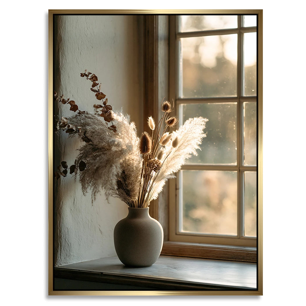 Pampas Fensterlicht Alu Dibond Wandbild