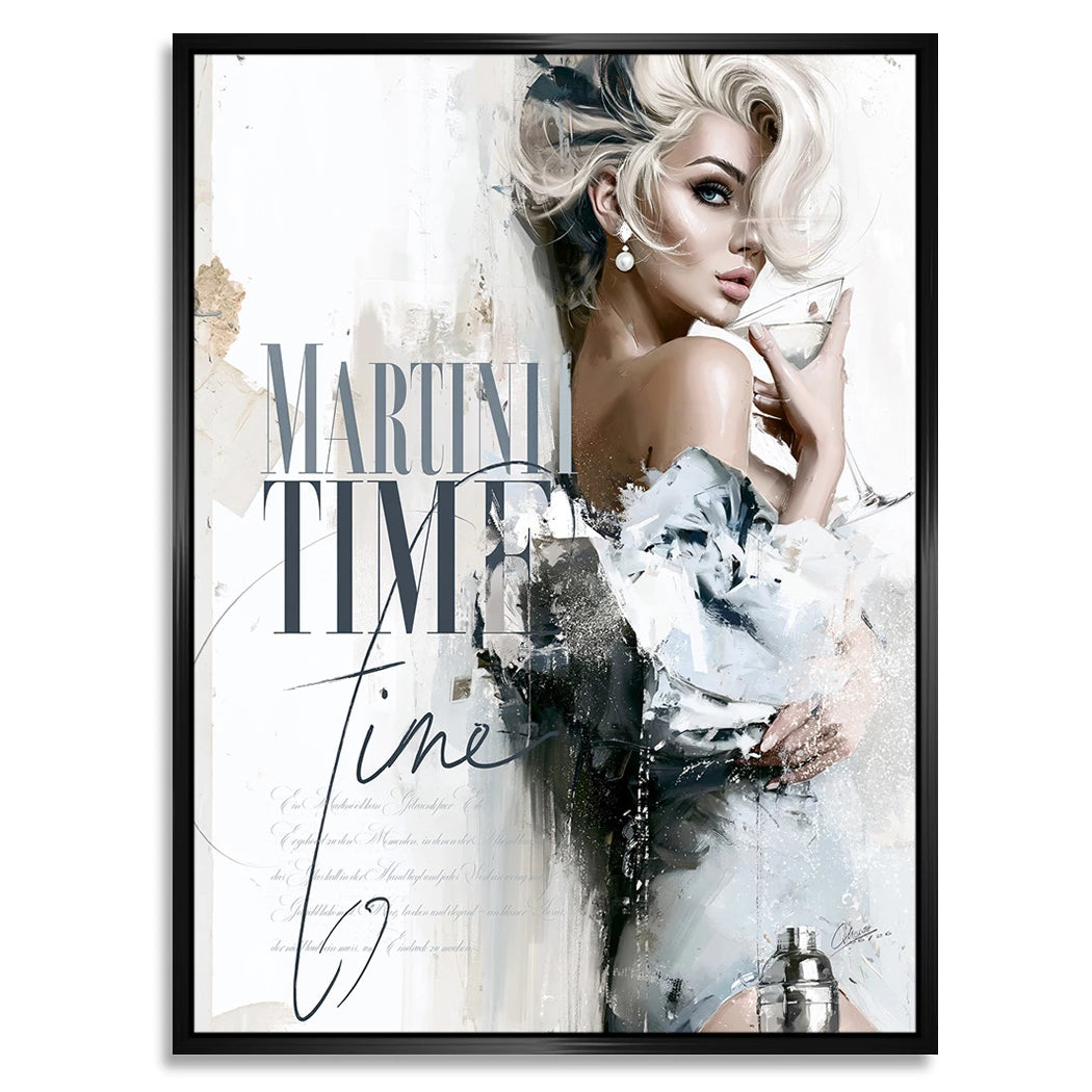 Martini Time Alu Dibond Wandbild