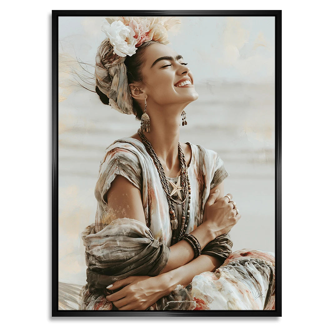 Frida Meeresglück Alu Dibond Wandbild