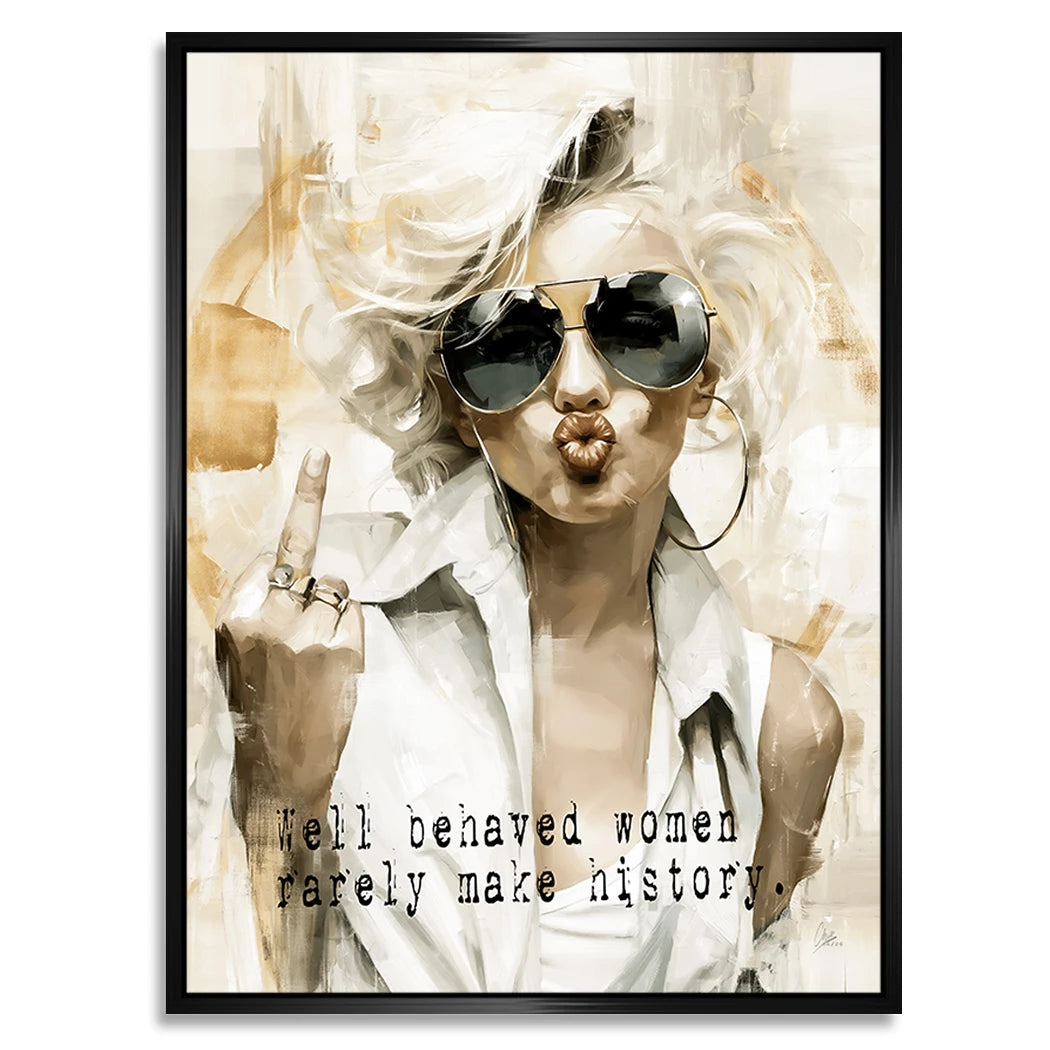 Marilyn Monroe Rebell Alu Dibond Wandbild