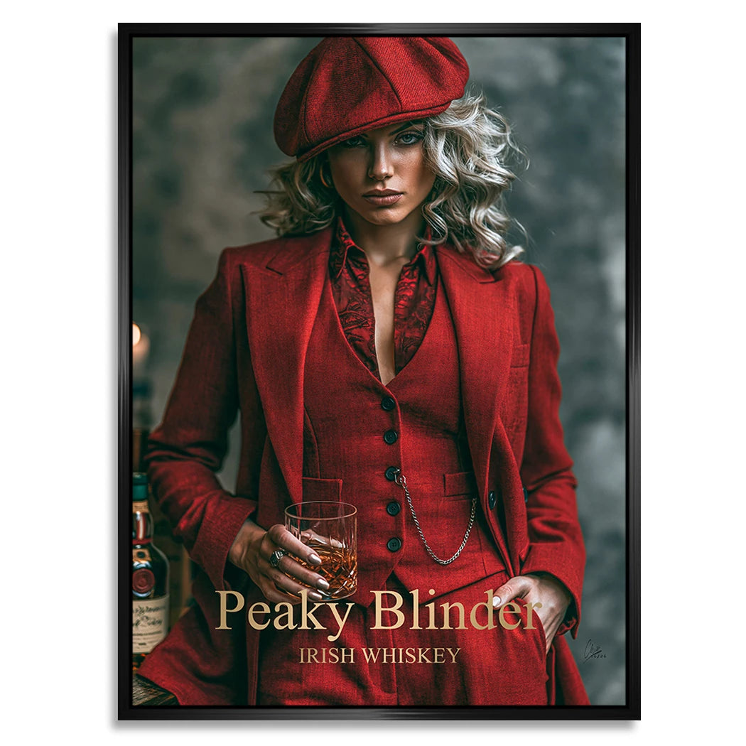 Peaky Blinder Lady Alu Dibond Wandbild