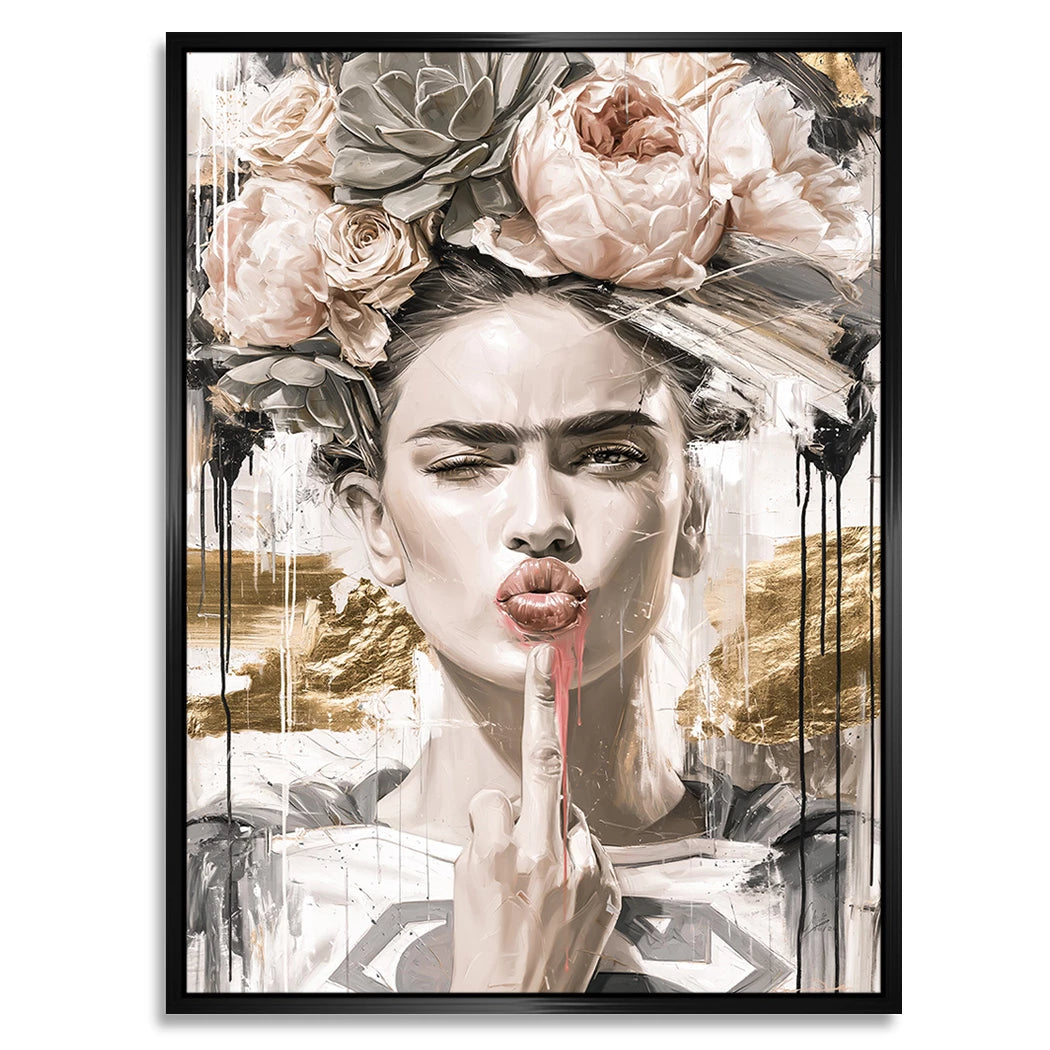 Frida Superman Alu Dibond Wandbild