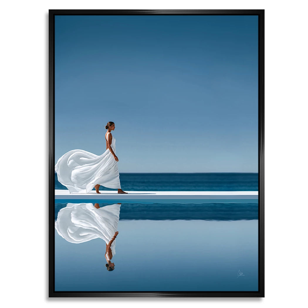 Blue Silence Alu Dibond Wandbild