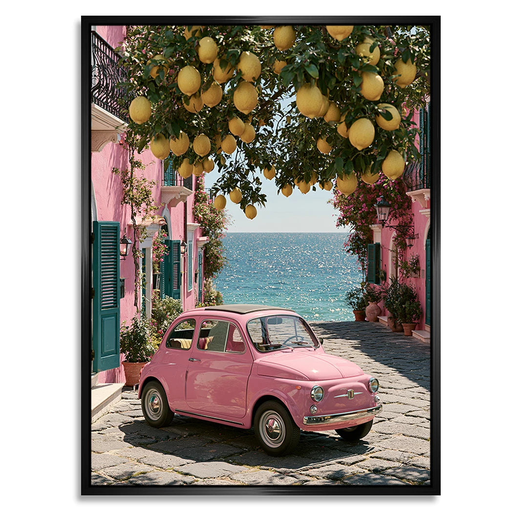 Rosa Cinquecento Alu Dibond Wandbild