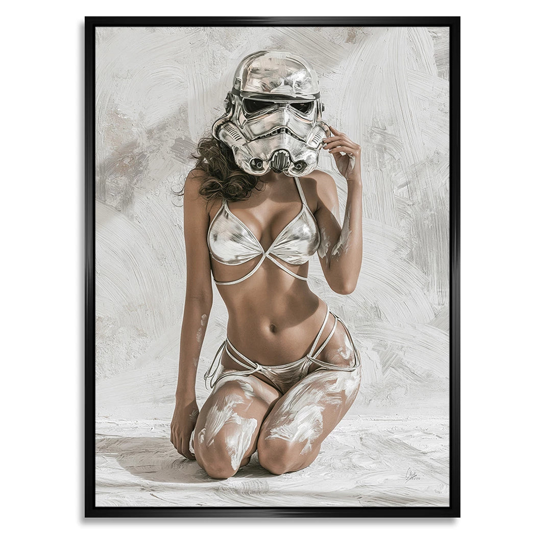 Stormtrooper Blanc Alu Dibond Wandbild