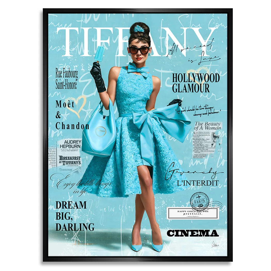 Audrey Tiffany Chic Alu Dibond Wandbild