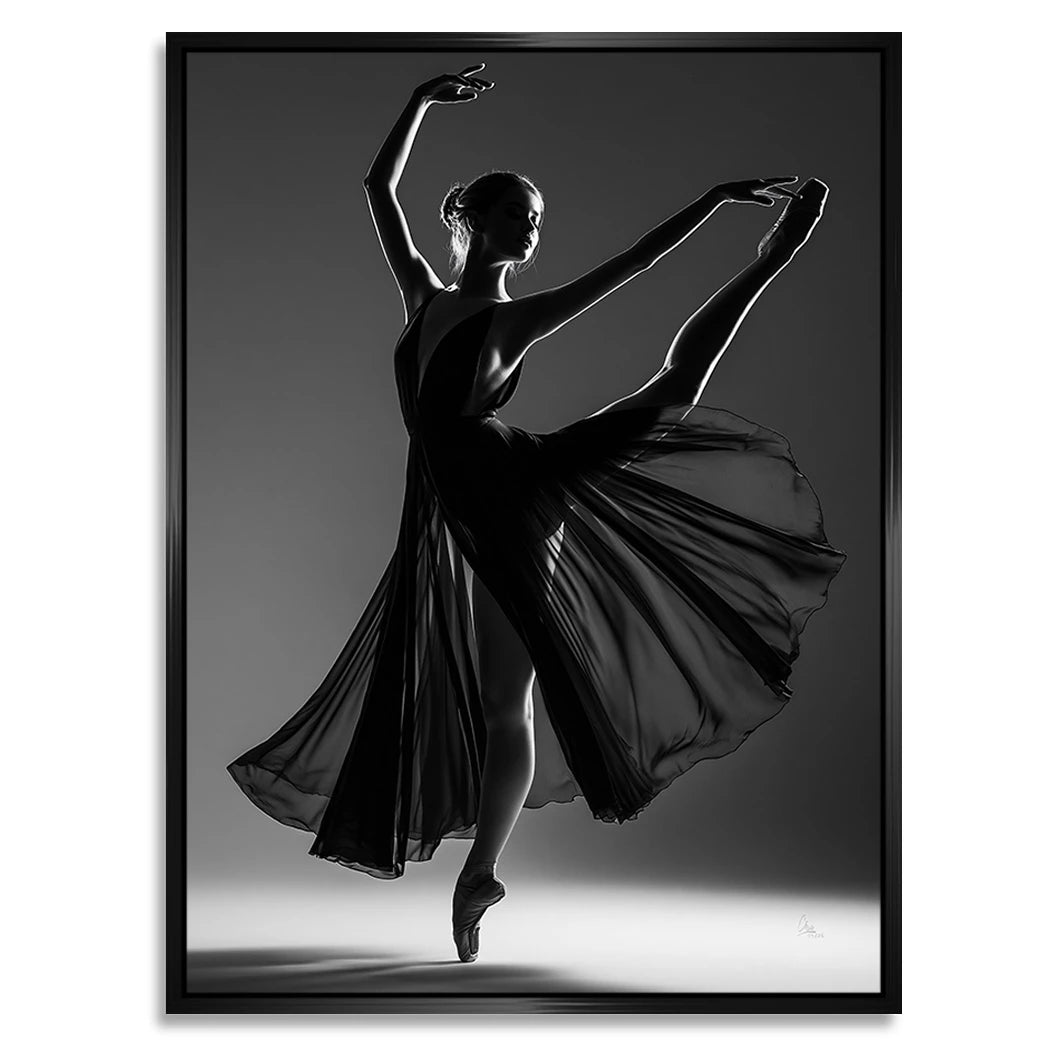 Ballerina Schattenpoesie Alu Dibond Wandbild