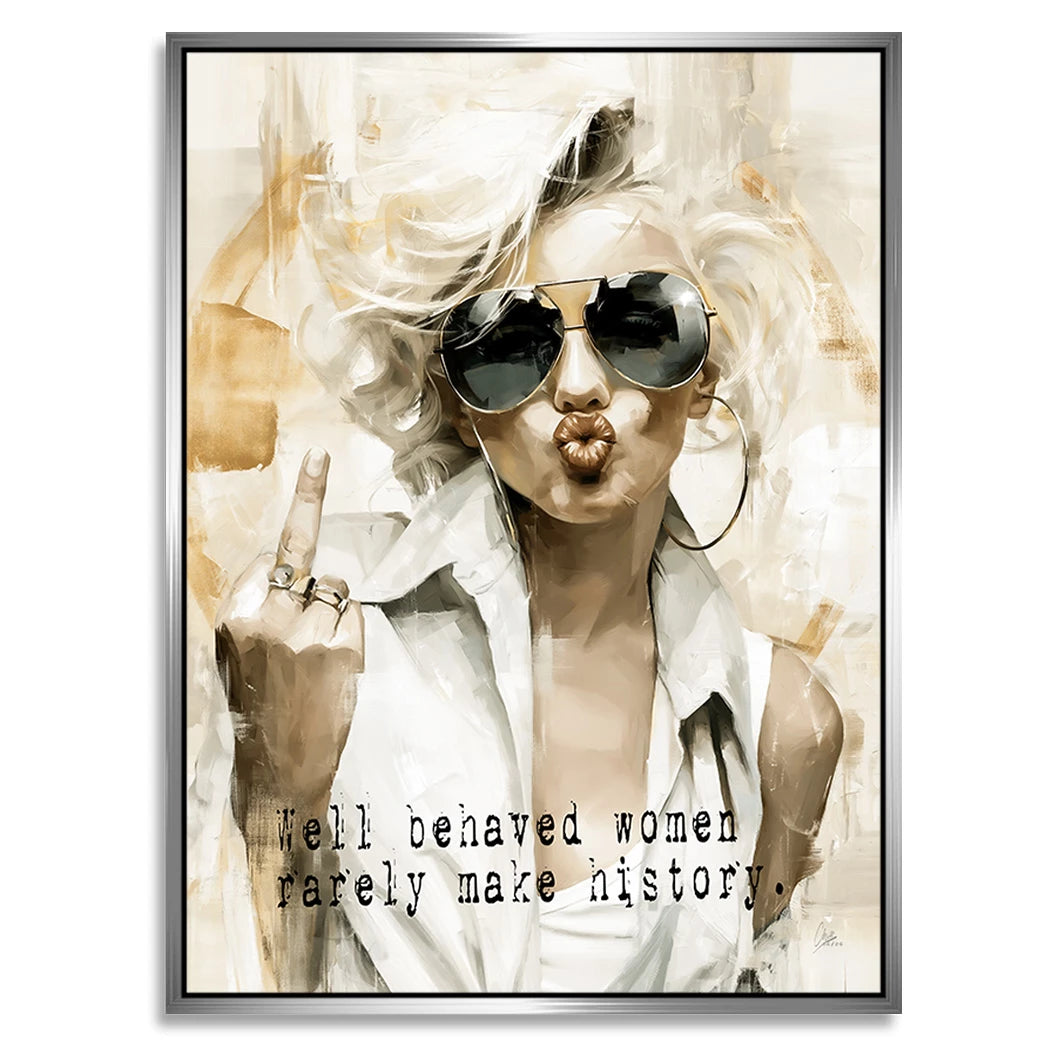 Marilyn Monroe Rebell Alu Dibond Wandbild