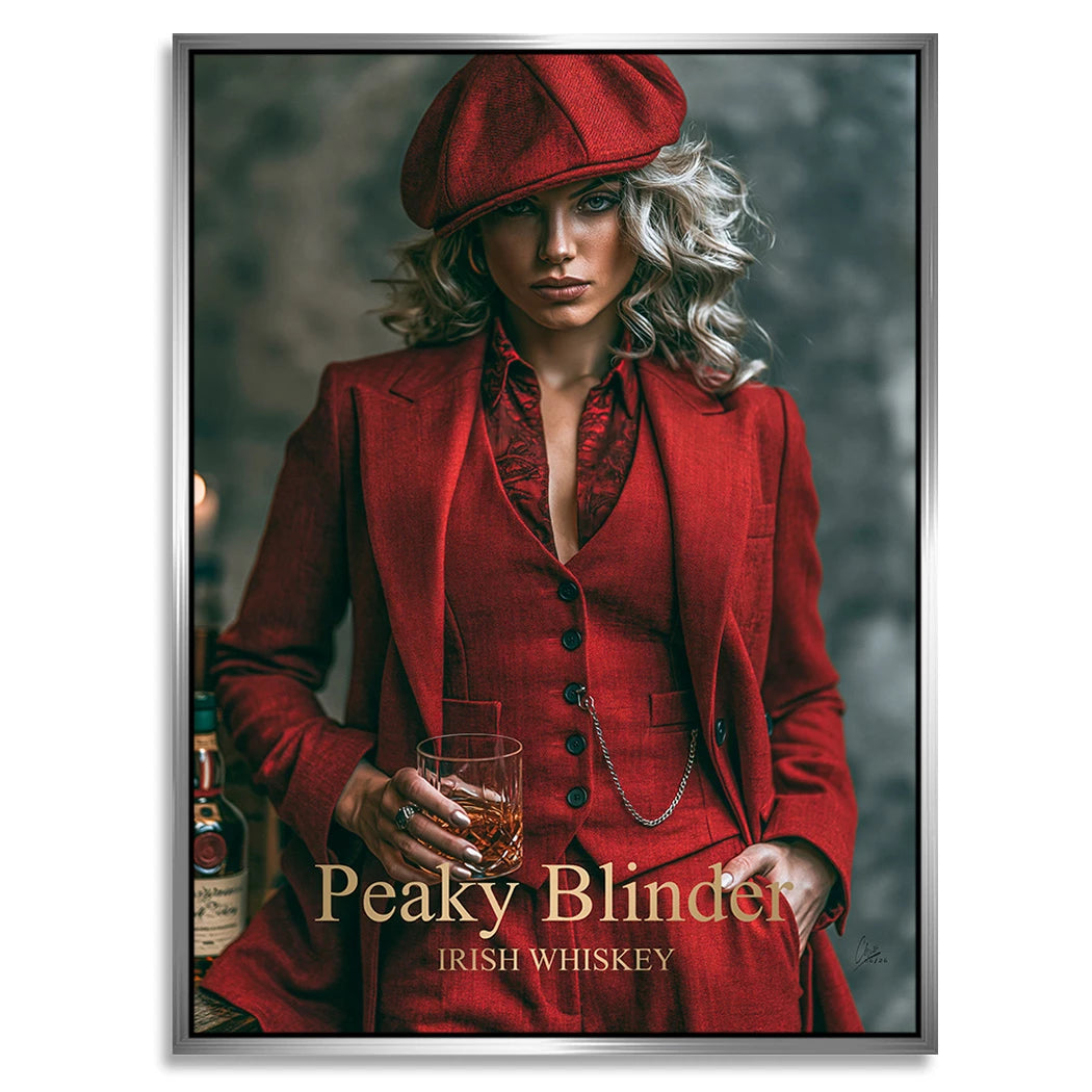 Peaky Blinder Lady Alu Dibond Wandbild