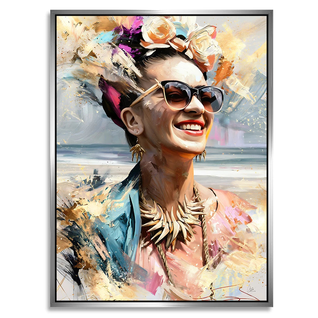 Frida Beach Alu Dibond Wandbild