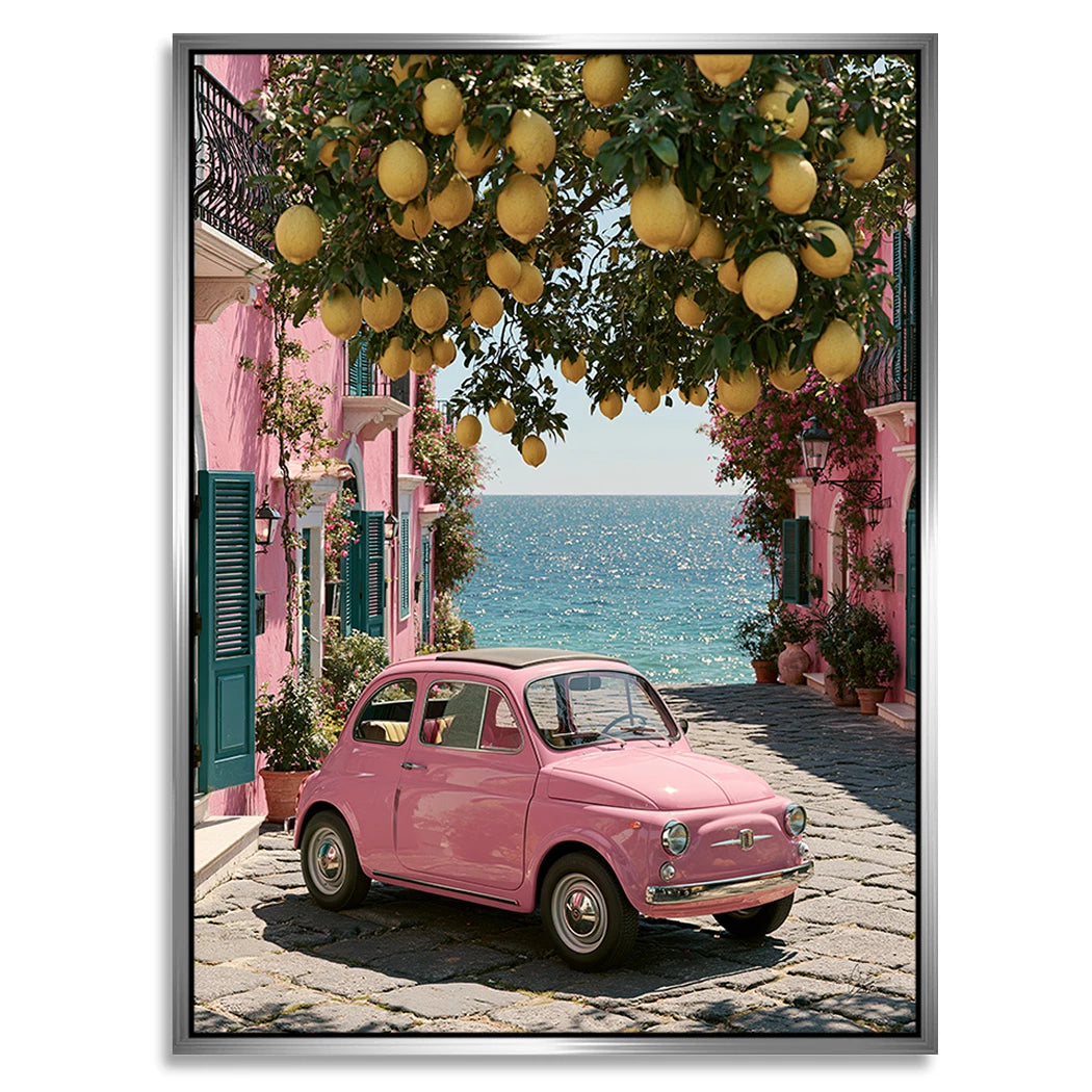 Rosa Cinquecento Alu Dibond Wandbild