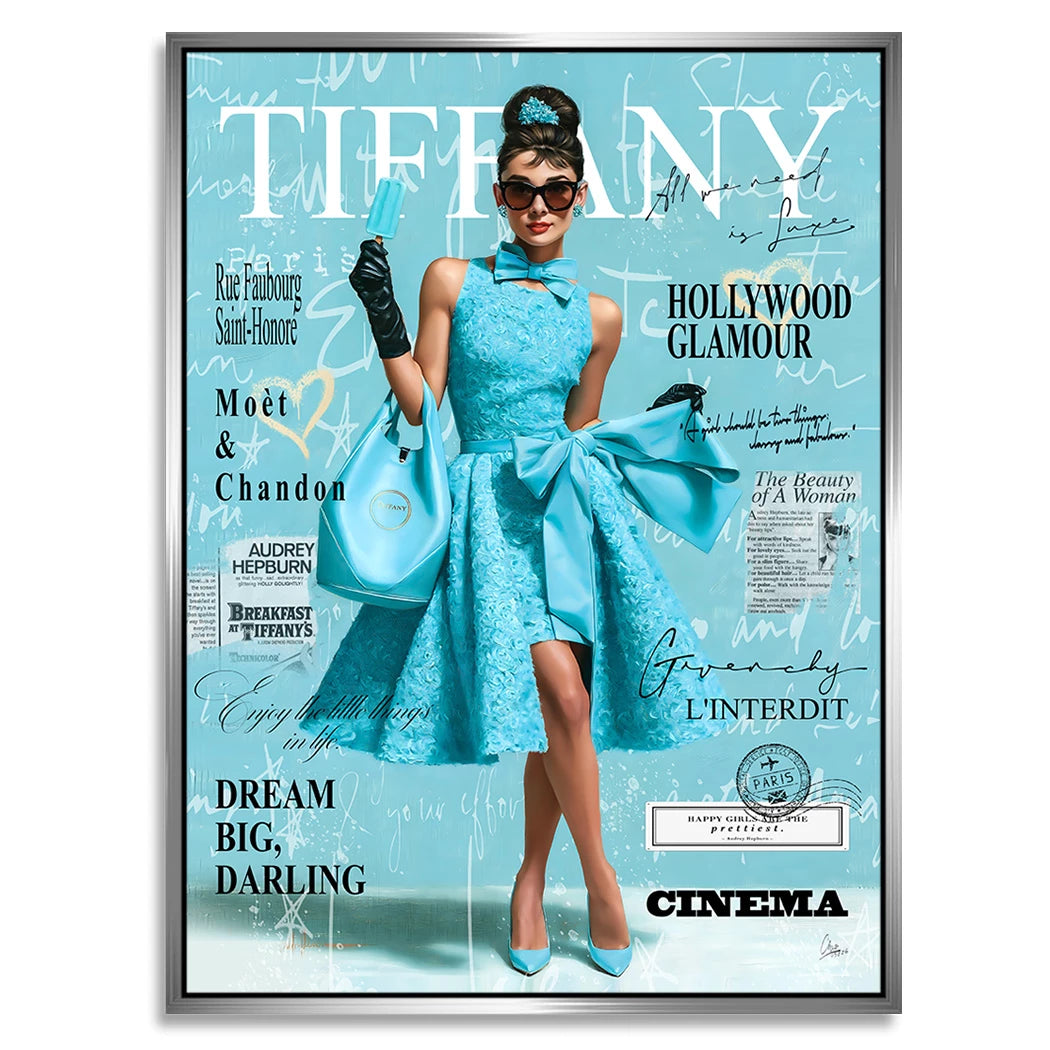 Audrey Tiffany Chic Alu Dibond Wandbild