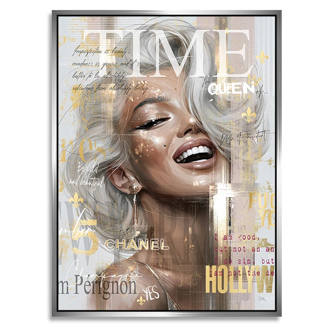 Marilyn Monroe Cover Alu Dibond Wandbild