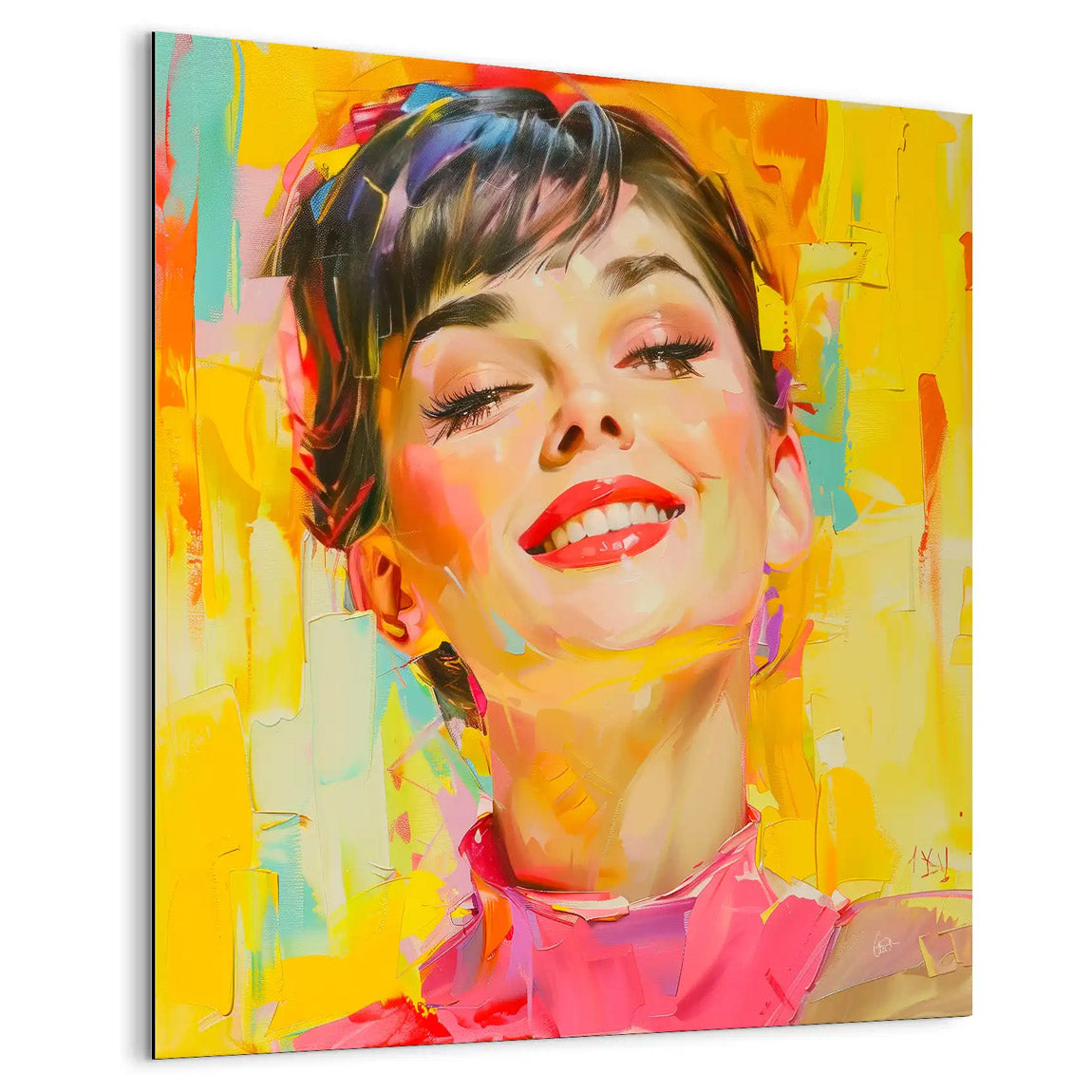 Audrey Modern Art Style AluDibond Bild INGALERIE