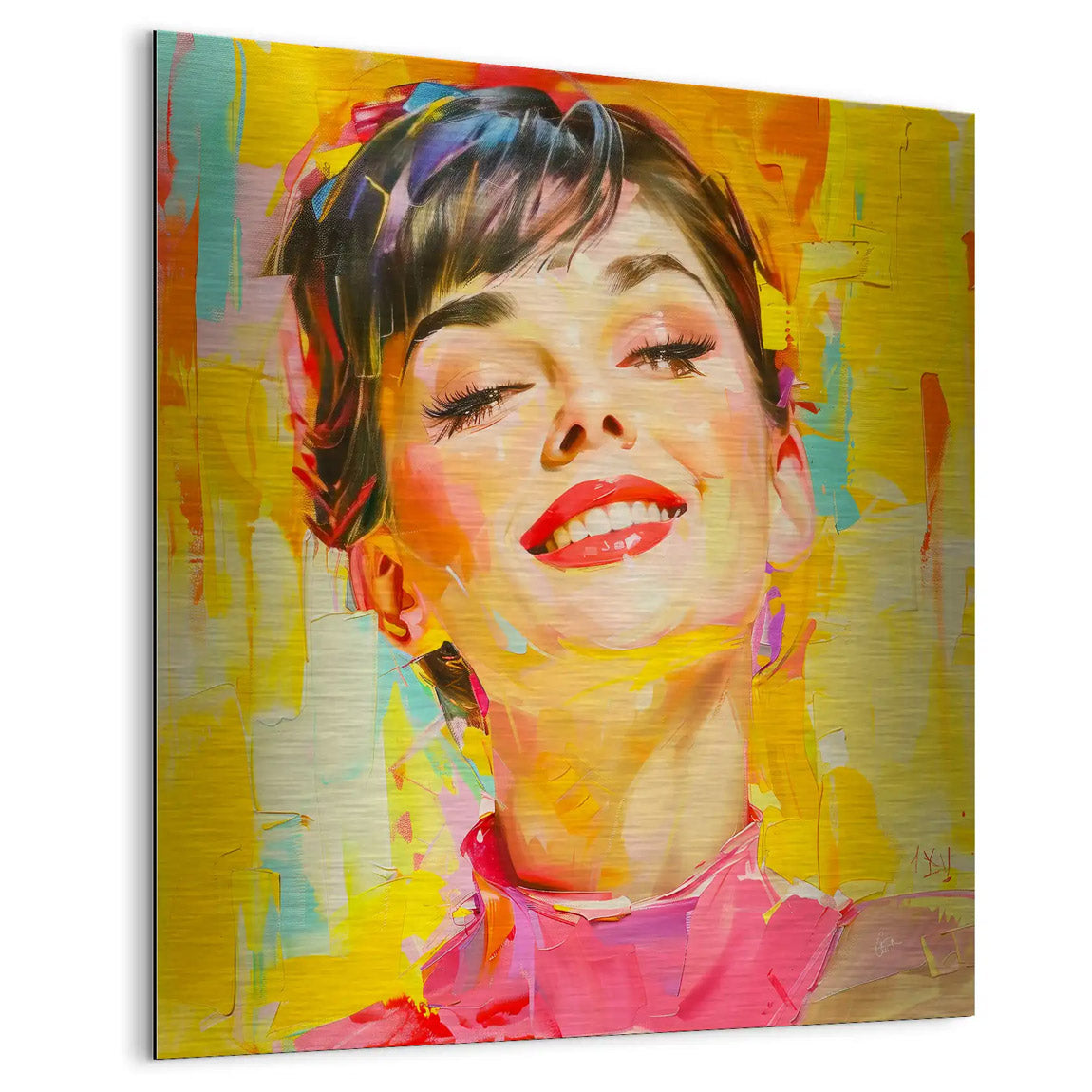 Audrey Modern Art Style Alu Gebürstet INGALERIE