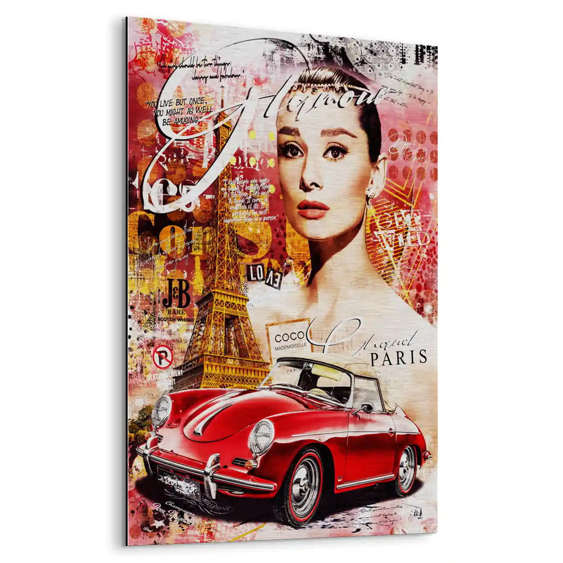 Audrey Paris Pop Art Acrylglas Bild INGALERIE