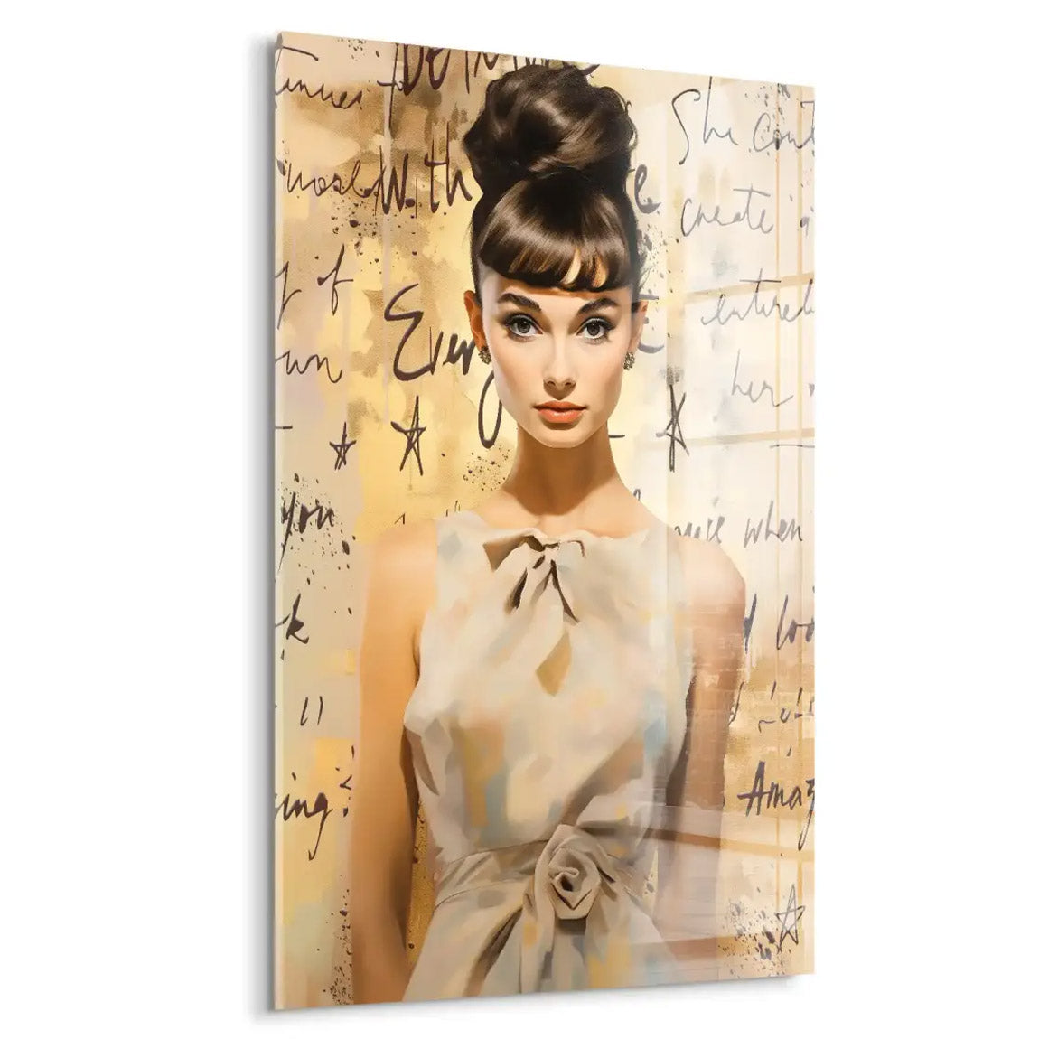 Audrey Hepburn Modern Art Acrylglas Bild INGALERIE