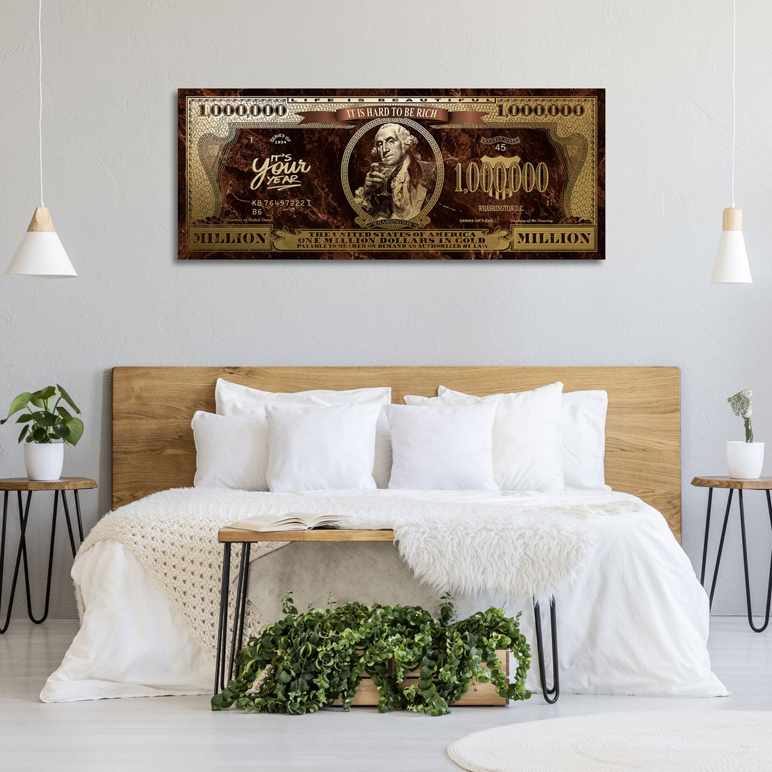 George Washington Retro Goldmoment Blattgold Bild kunstgestalten-24