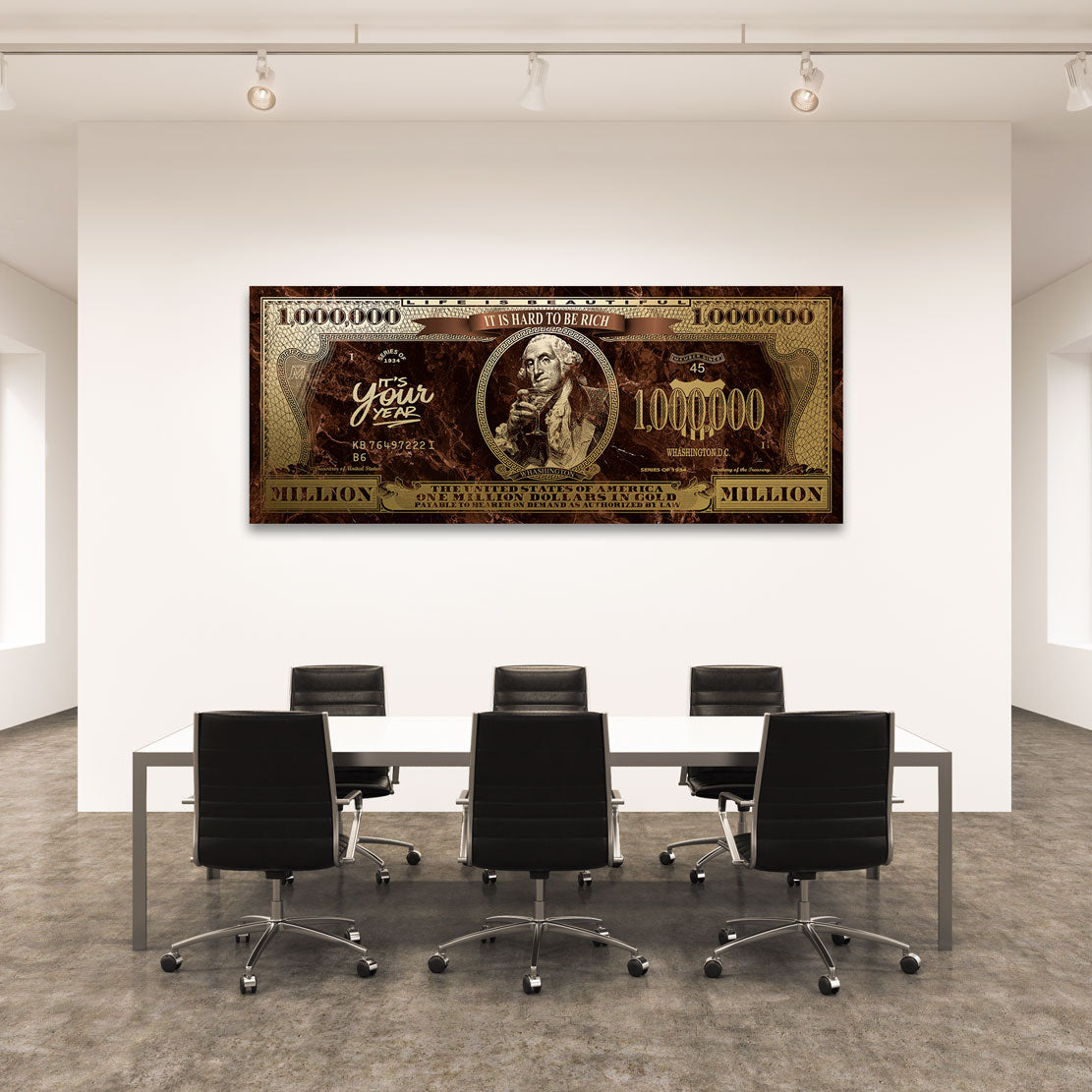 George Washington Retro Goldmoment Blattgold Bild kunstgestalten-24