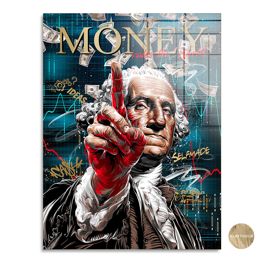 Code of Money auf Blattgold Bild kunstgestalten-24
