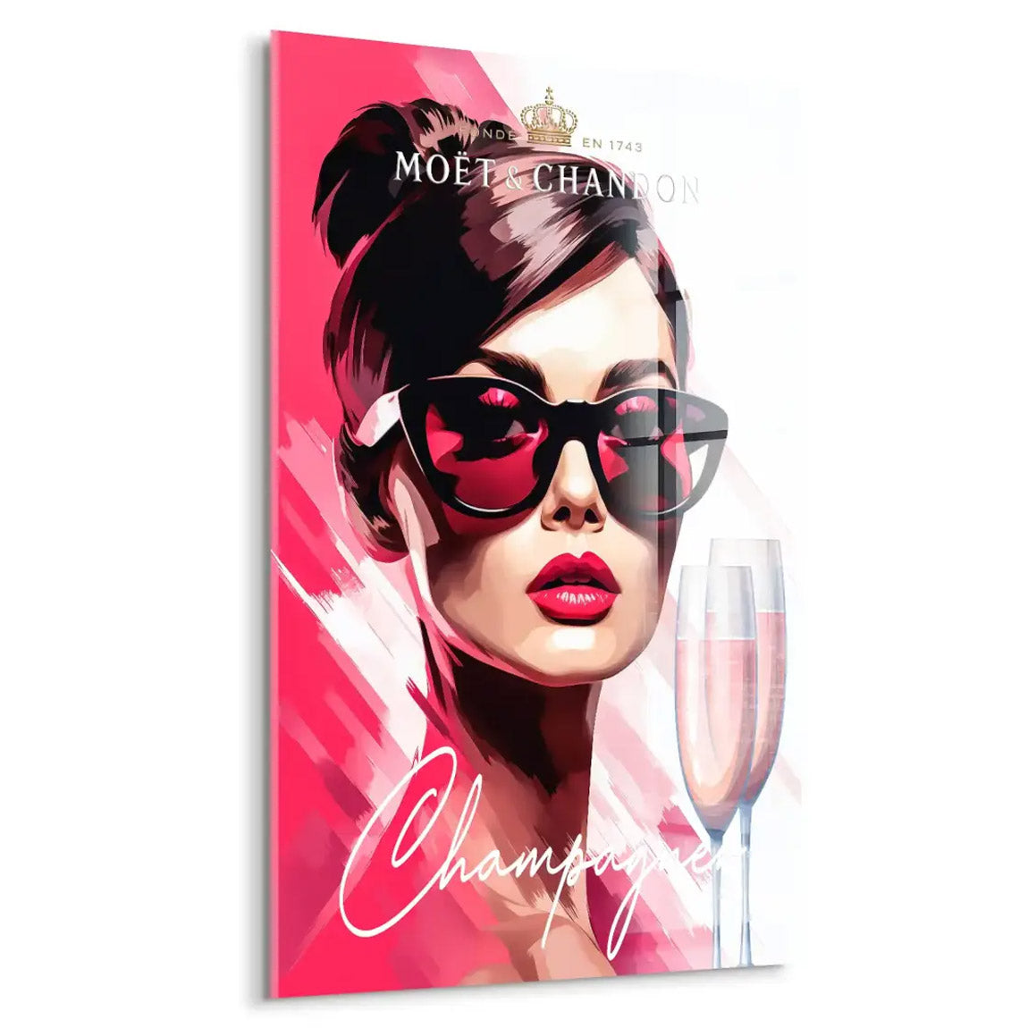Audrey Champagner Acrylglas Bild INGALERIE
