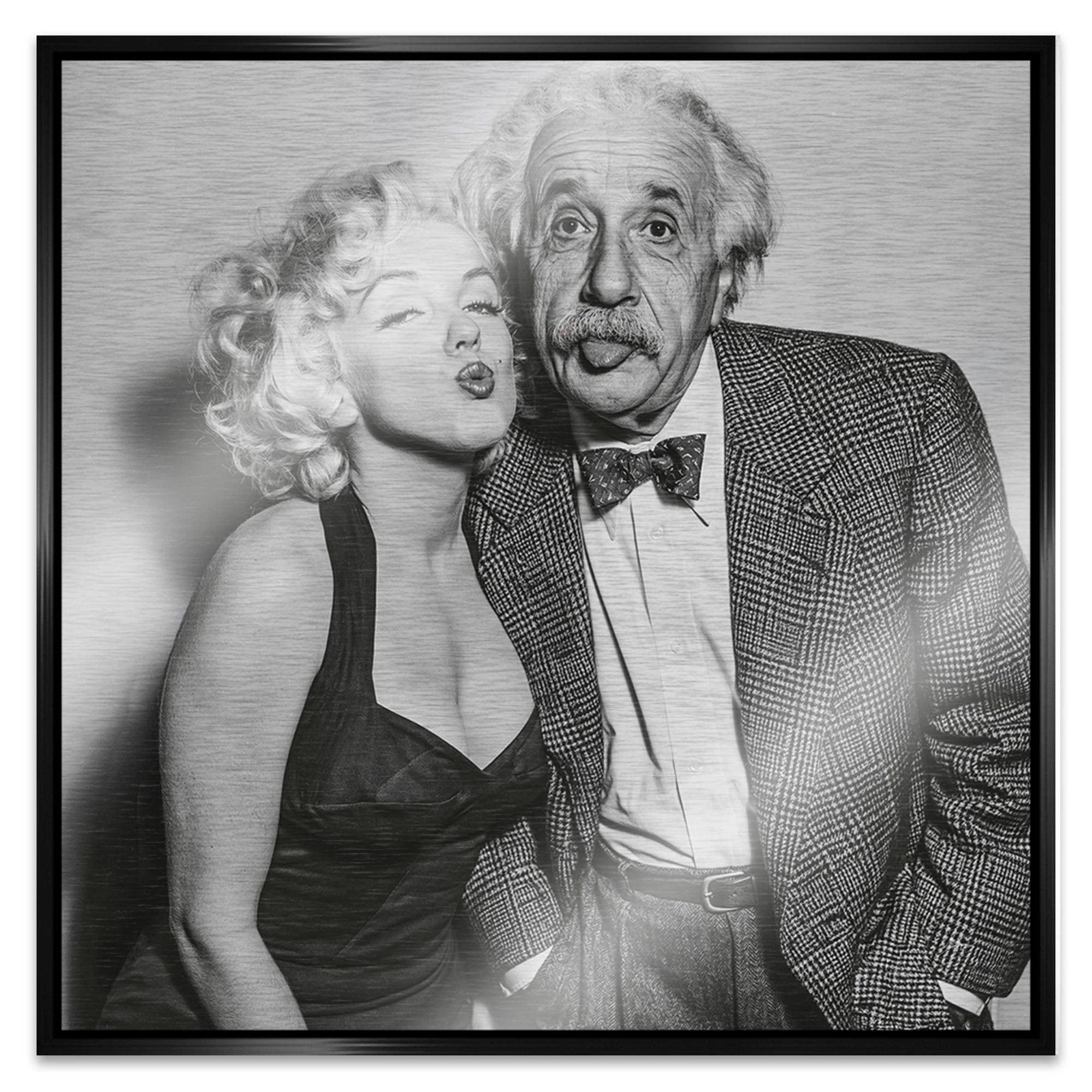 Einstein Monroe Twist Aluminiumbild gebürstet