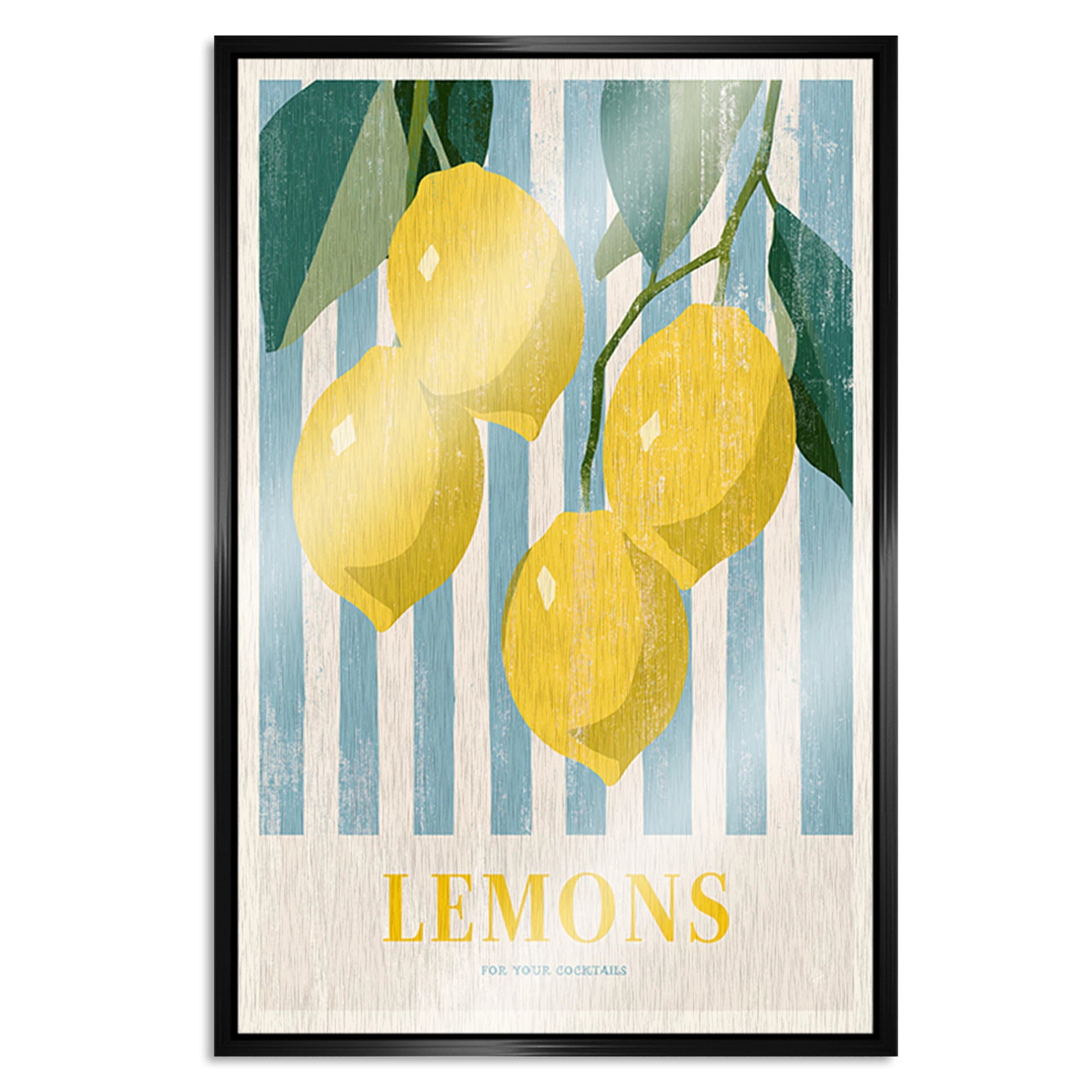 Lemons Cocktail Aluminiumbild gebürstet