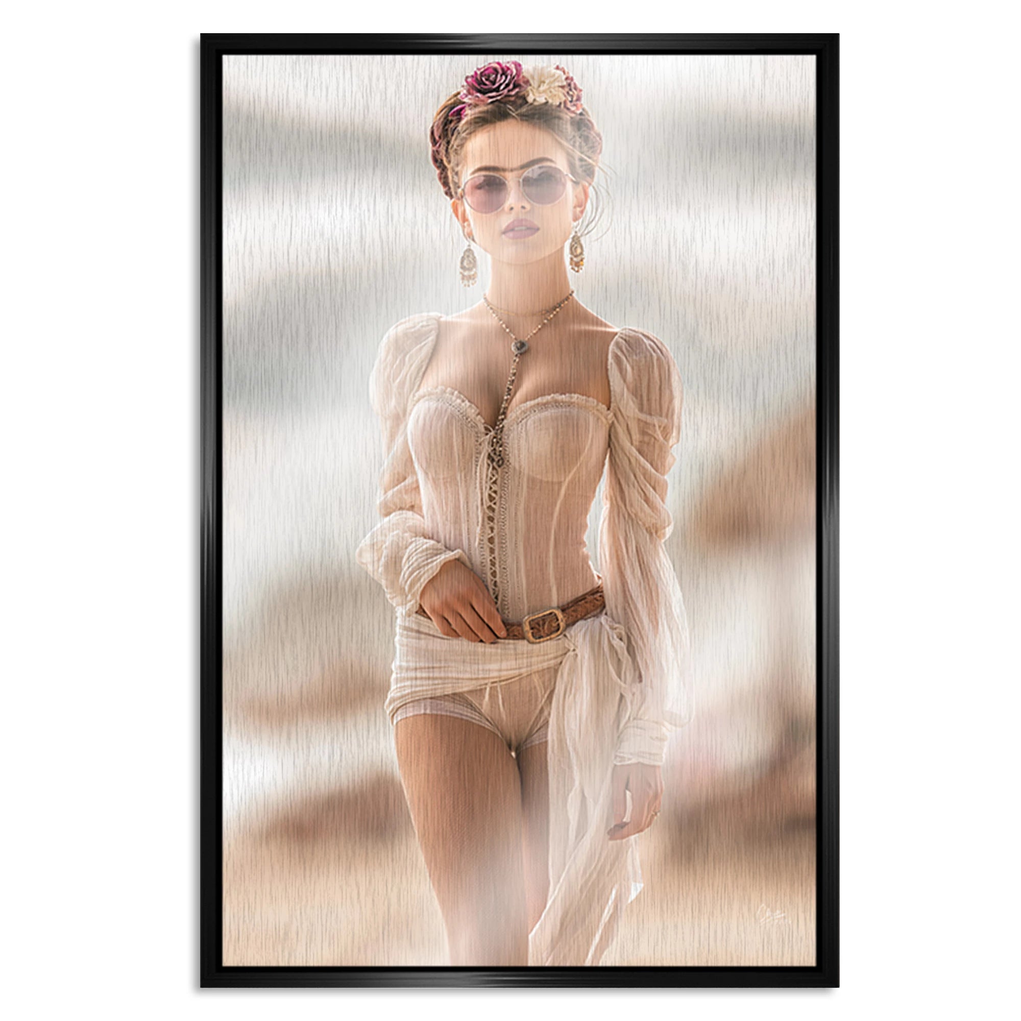 Frida Riviera Aluminiumbild gebürstet