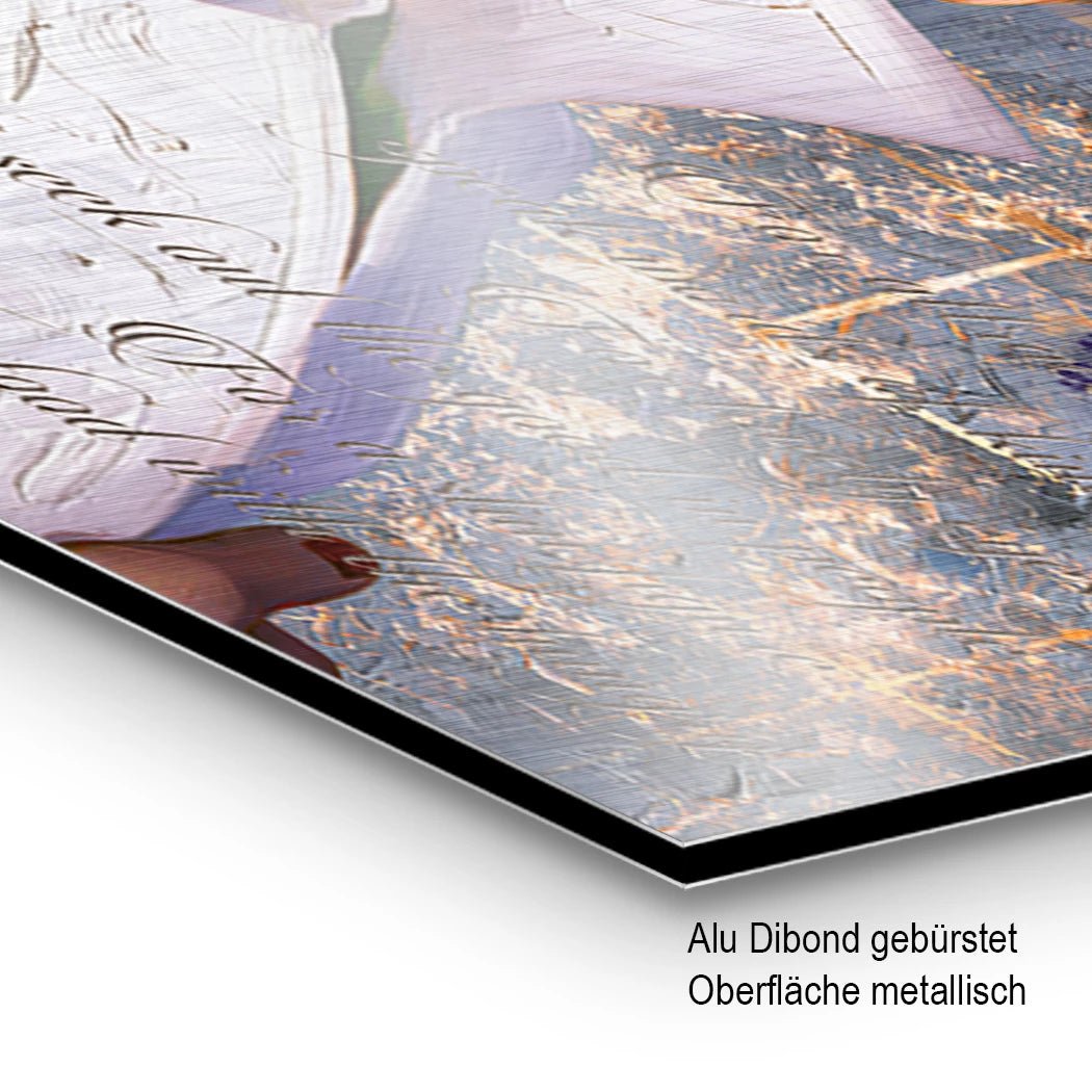 Audrey Couture Aluminiumbild gebürstet