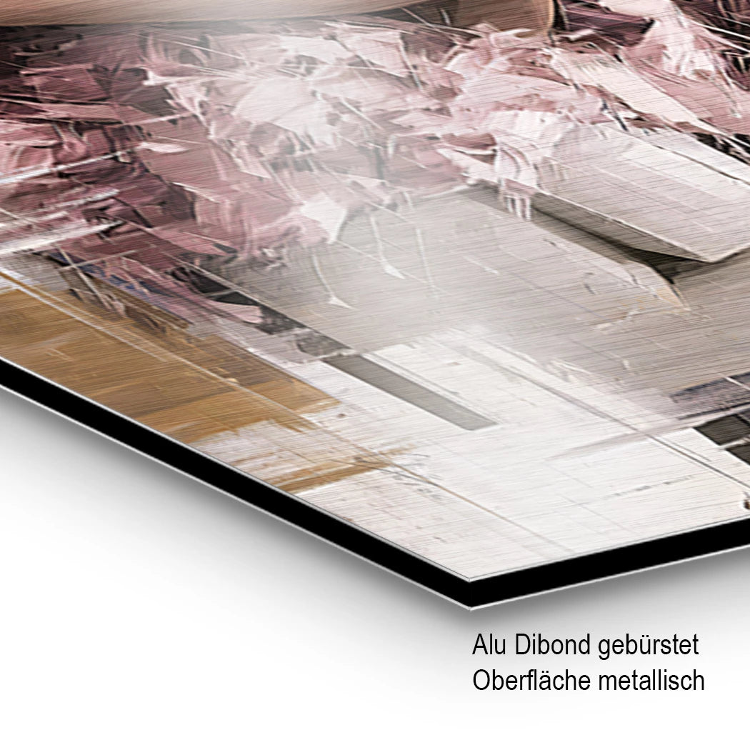 Champagner Moment Aluminiumbild gebürstet