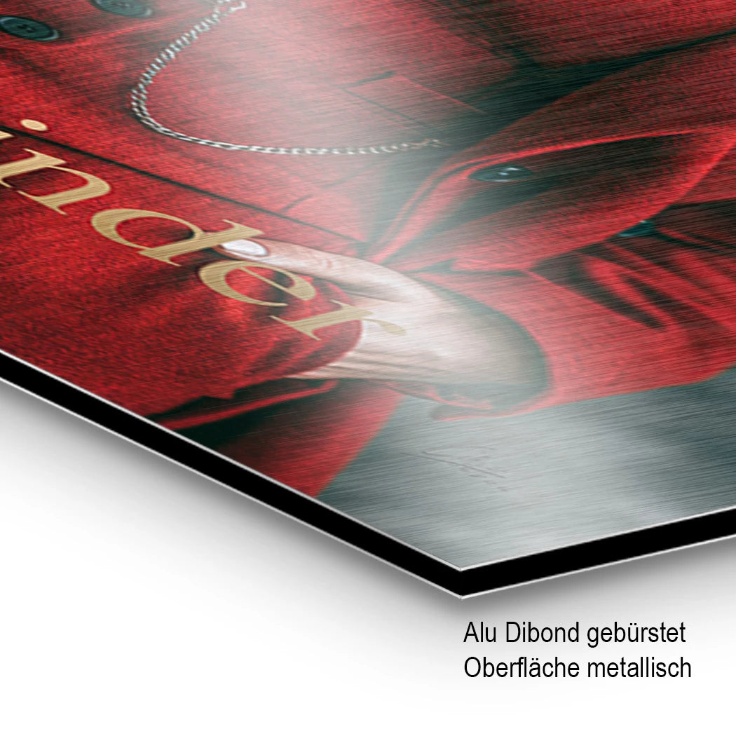Peaky Blinder Lady Aluminiumbild gebürstet
