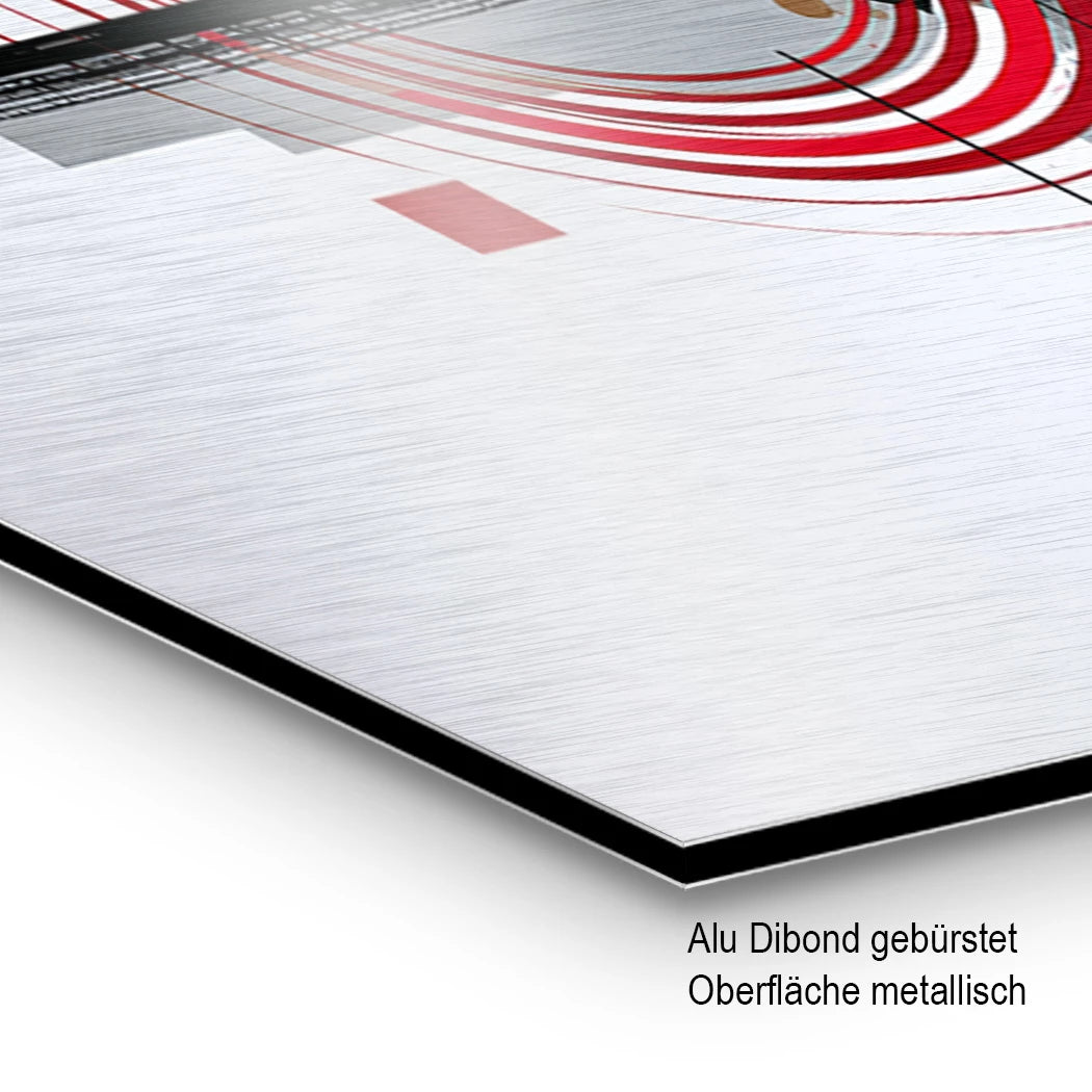 Zen Geometrie Aluminiumbild gebürstet
