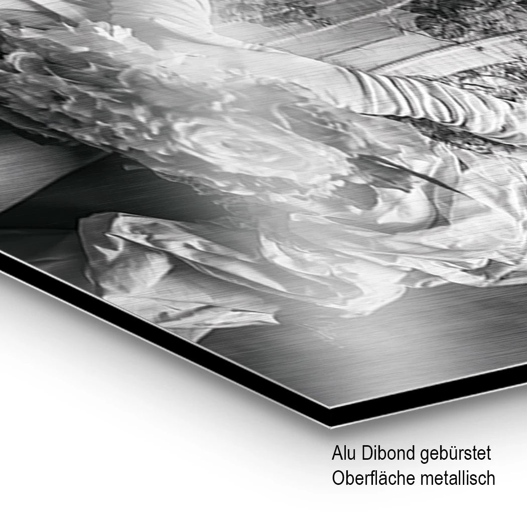 Rosen Verführung Aluminiumbild gebürstet