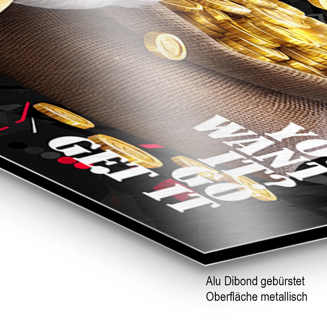 Dagobert No Limit Aluminiumbild gebürstet