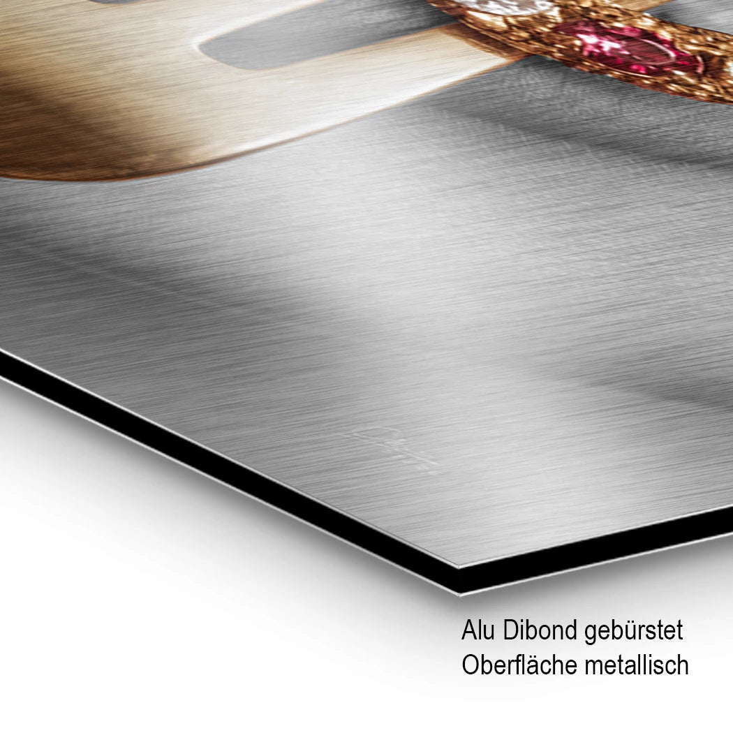 Chanel Deluxe Aluminiumbild gebürstet