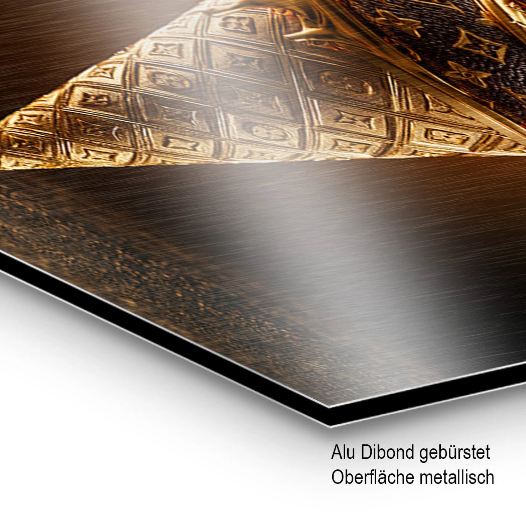 Fashion Eis Aluminiumbild gebürstet