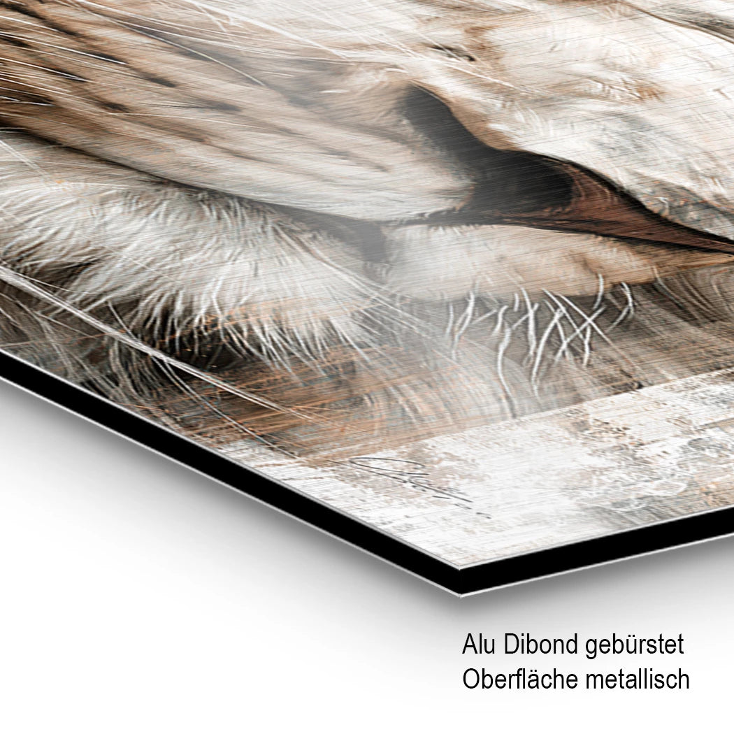 Lion King Aluminiumbild gebürstet