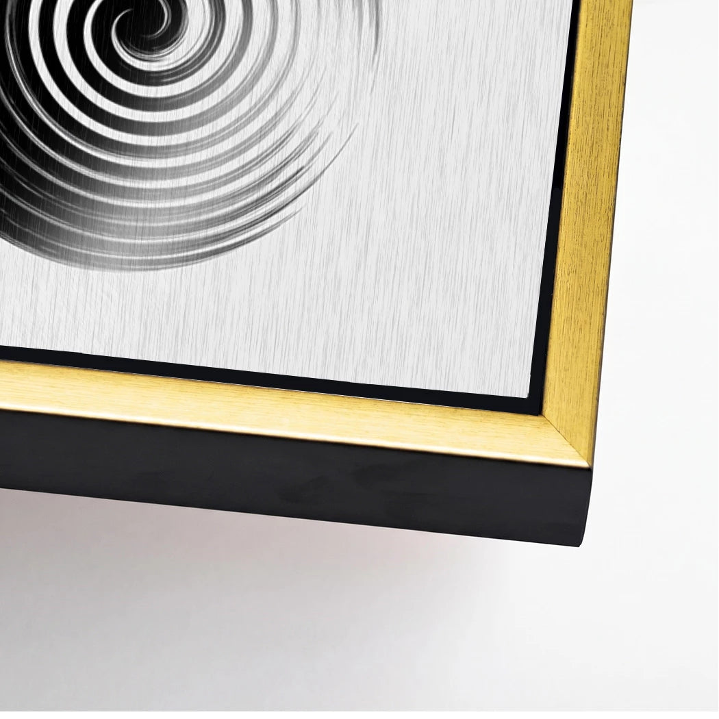 Spiral Harmonie Aluminiumbild gebürstet