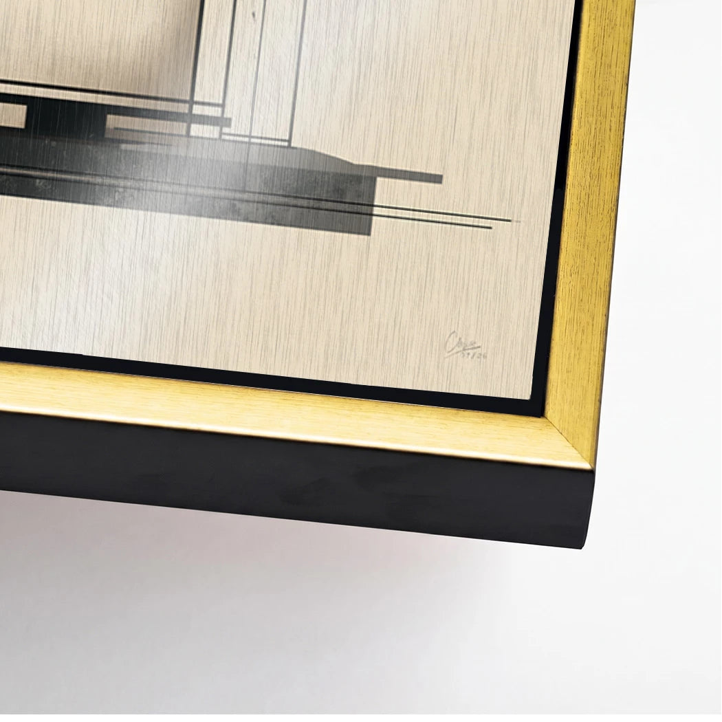 Hemisphere Aluminiumbild gebürstet